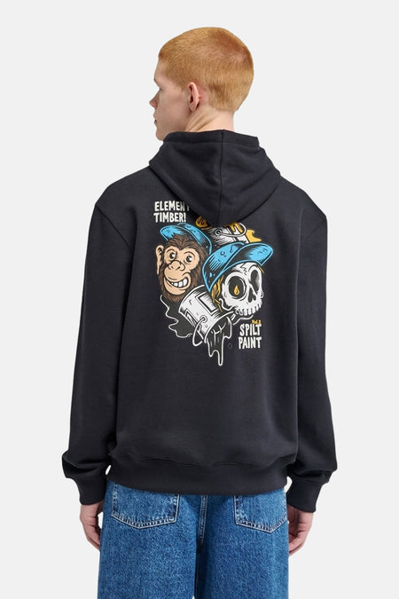 Sweater met kap - zwart