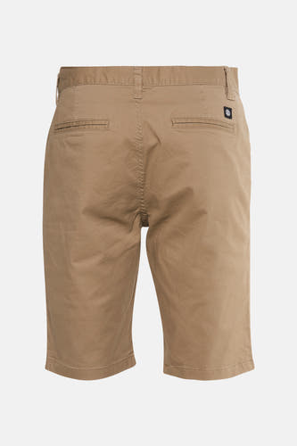 Beige short van ELEMENT, met achterzakken en een subtiel logo aan de rechterkant.
