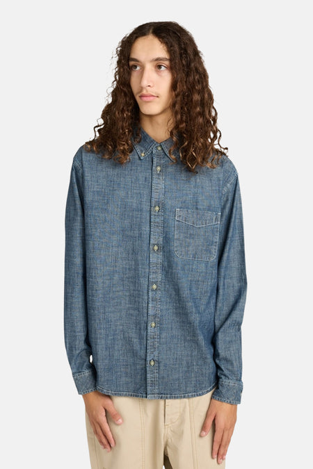 Chemise à manches longues - bleu