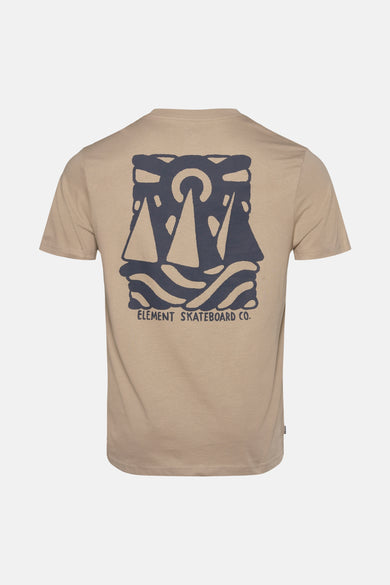 T-shirt (korte mouwen) Beige - ELEMENT