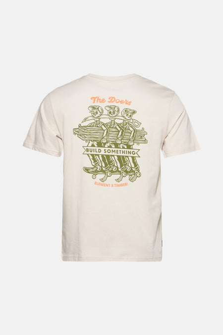 T-shirt (korte mouwen) Ecru - ELEMENT