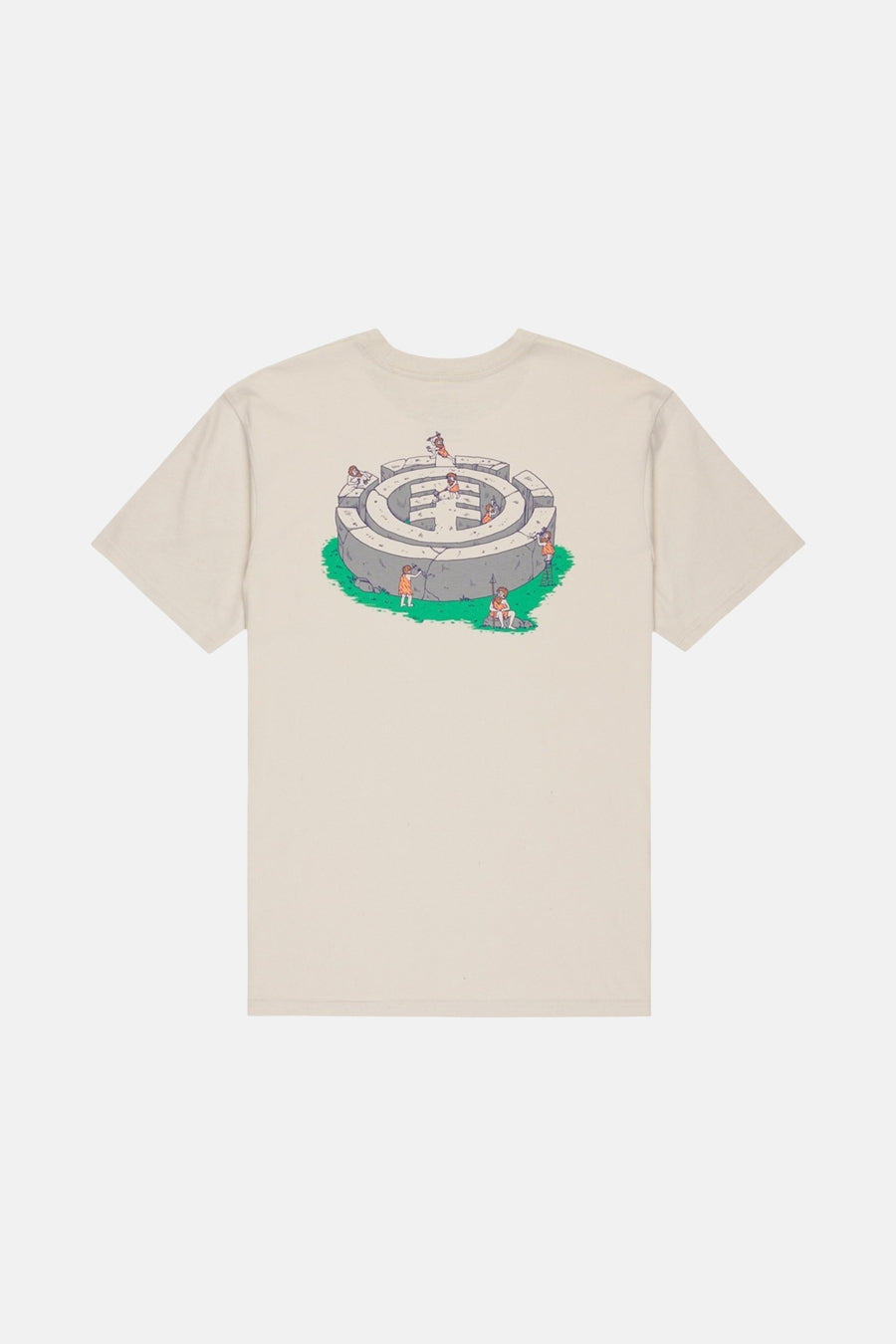 T-shirt met korte mouwen - ecru - ELEMENT