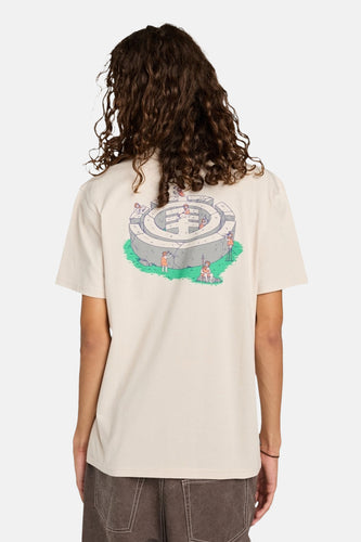 T-shirt met korte mouwen - ecru - ELEMENT