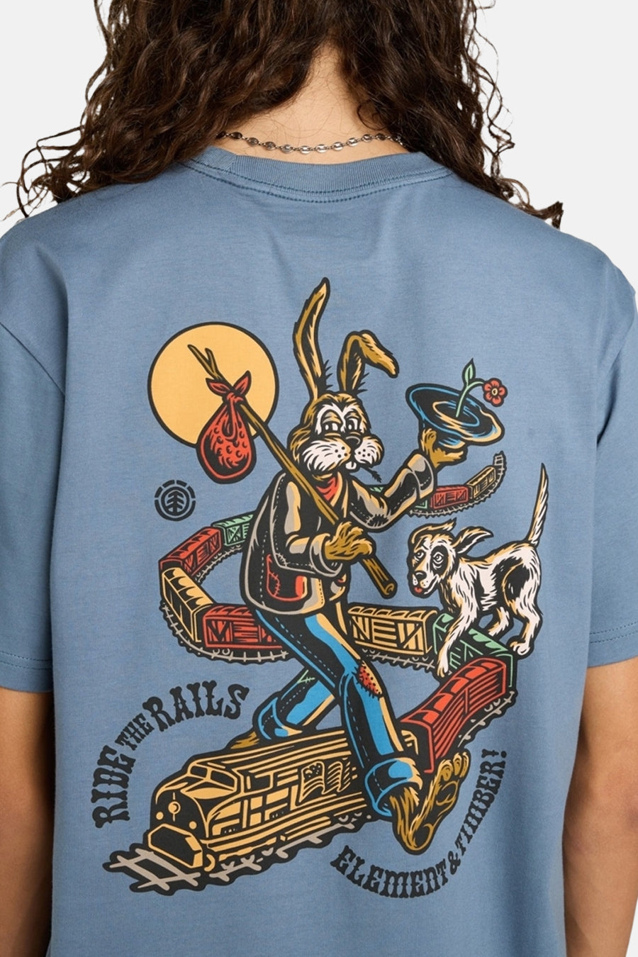 T-shirt met korte mouwen - blauw - ELEMENT