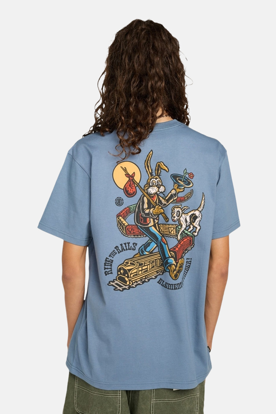 T-shirt met korte mouwen - blauw - ELEMENT