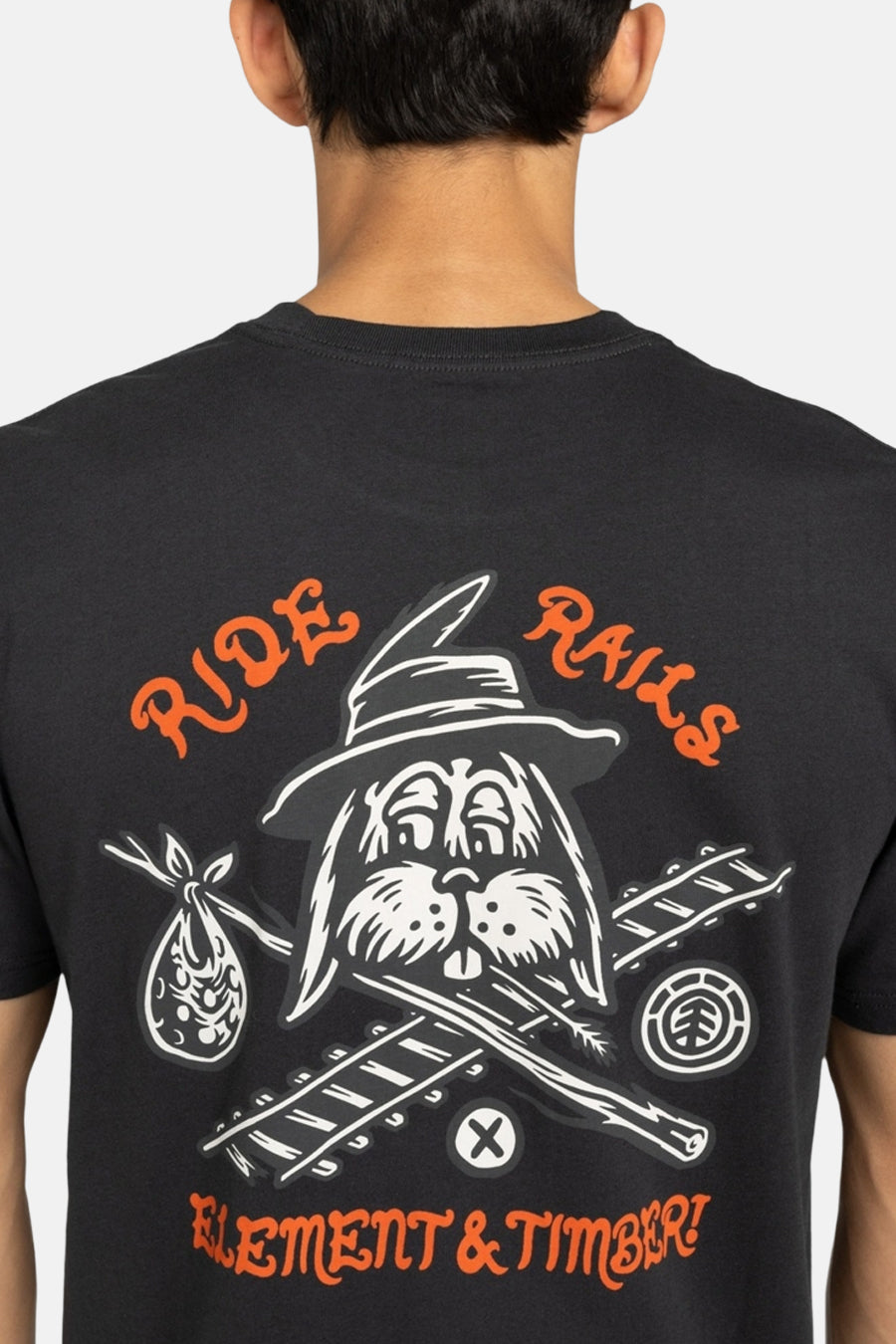 T-shirt met korte mouwen - zwart - ELEMENT