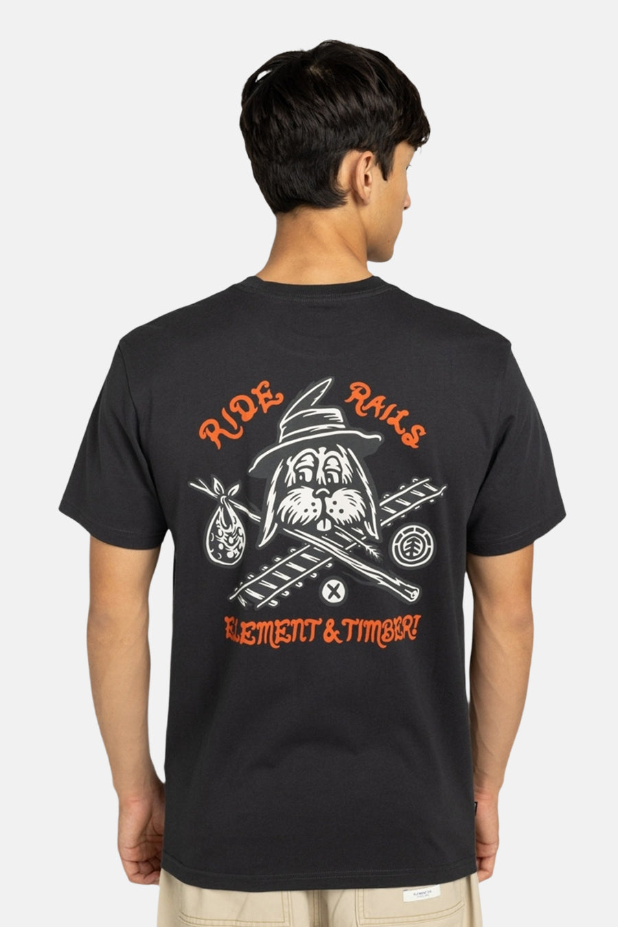 T-shirt met korte mouwen - zwart - ELEMENT