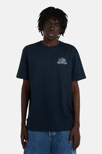 Blauw T-shirt met korte mouwen van ELEMENT, met een klein logo op de borst.