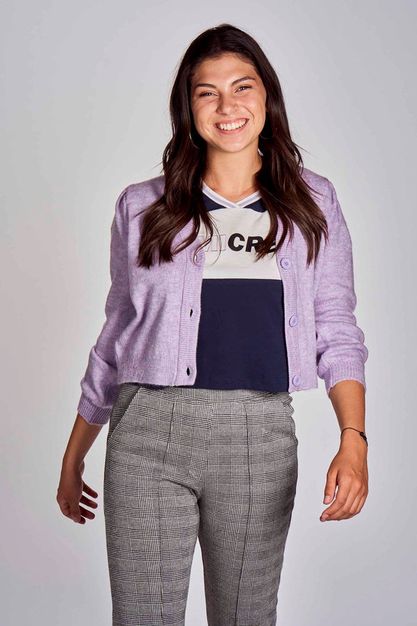 Gilet Mauve - CEMI by Céline & Michiel