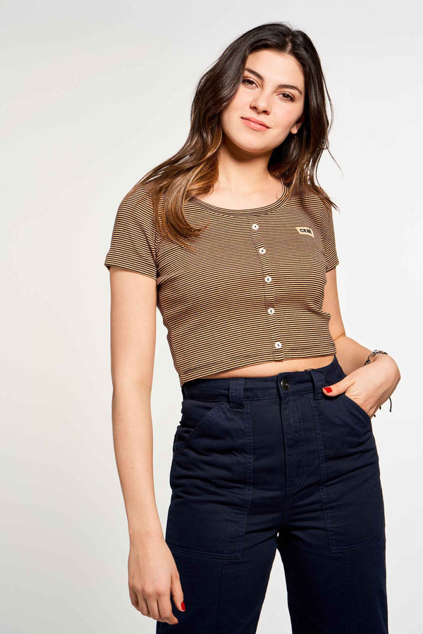 T-shirt (manches courtes) Orange - CEMI by Céline & Michiel