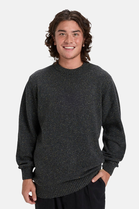 Pull met ronde hals - grijs
