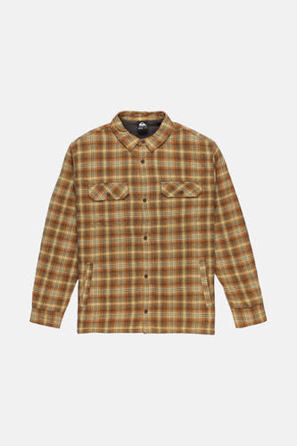 T-shirt multicolore à manches longues de Quiksilver, avec un motif de carreaux et des poches po.