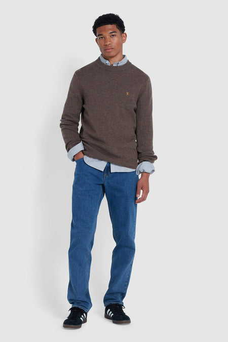 Pull col O Brun - FARAH