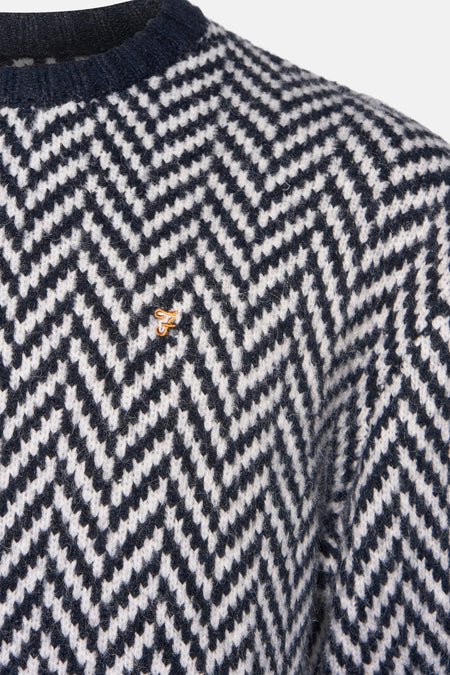Pull col O Bleu - FARAH