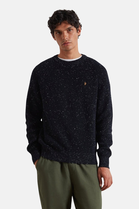 Pull col O bleu - FARAH