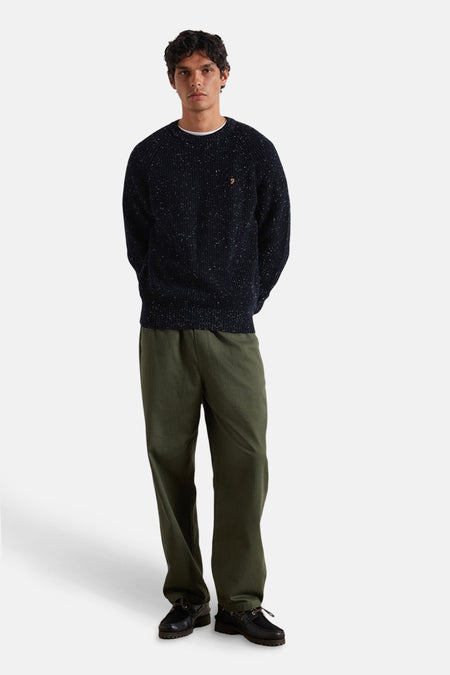 Pull col O bleu - FARAH