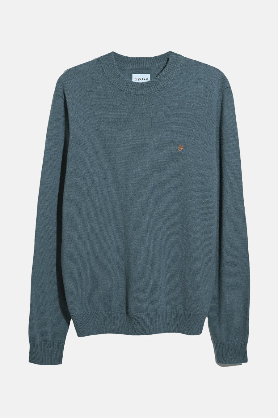 Pull à col rond - bleu - FARAH