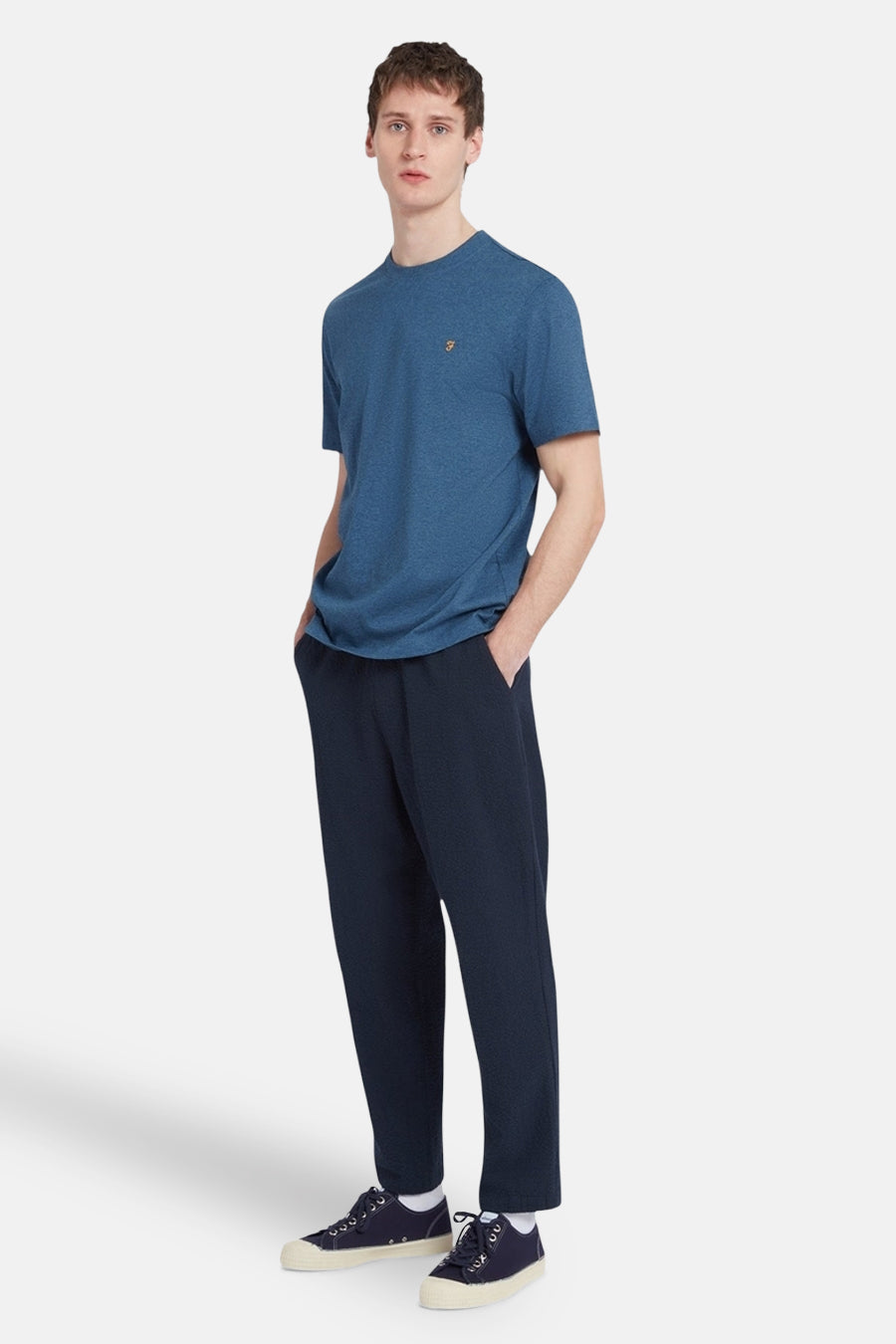 T-shirt met korte mouwen - blauw - FARAH