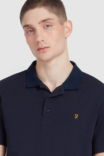 Polo met korte mouwen - blauw - FARAH - 5
