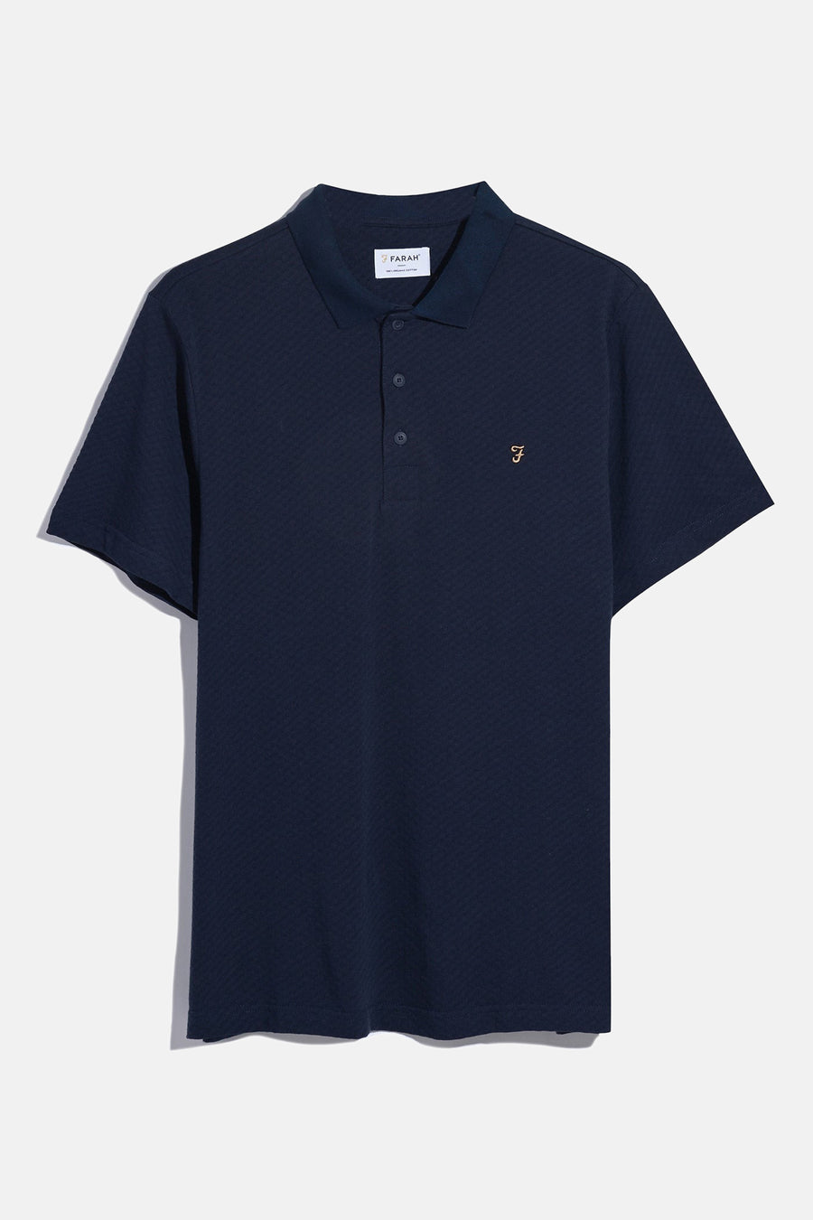 Polo met korte mouwen - blauw - FARAH - 5