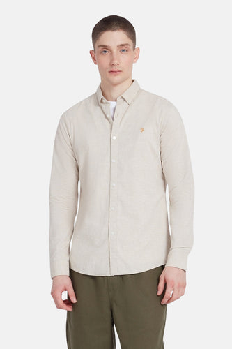 Chemise à manches longues - beige - FARAH