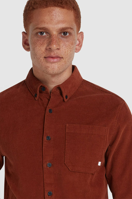 Chemise (manches longues) Orange - FARAH