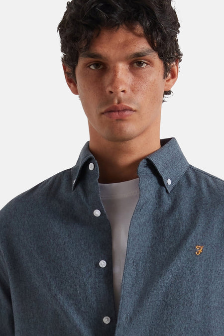 Hemd met lange mouwen - blauw