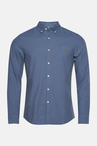 Chemise à manches longues - bleu - FARAH