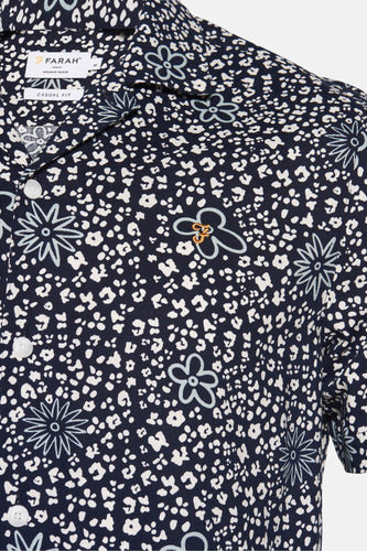 Chemise à manches courtes - bleu - FARAH