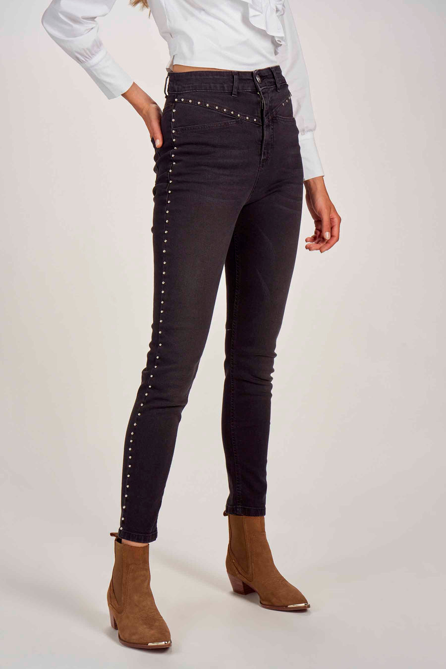 Skinny jeans - grijs