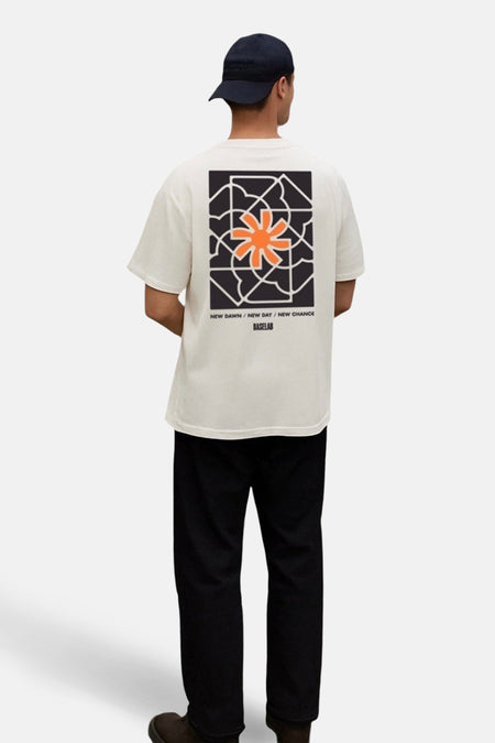 T-shirt (manches courtes) Écru - BASELAB