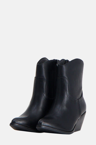Bottes noires de GOLD AND GOLD avec fermeture éclair et talon compensé.
