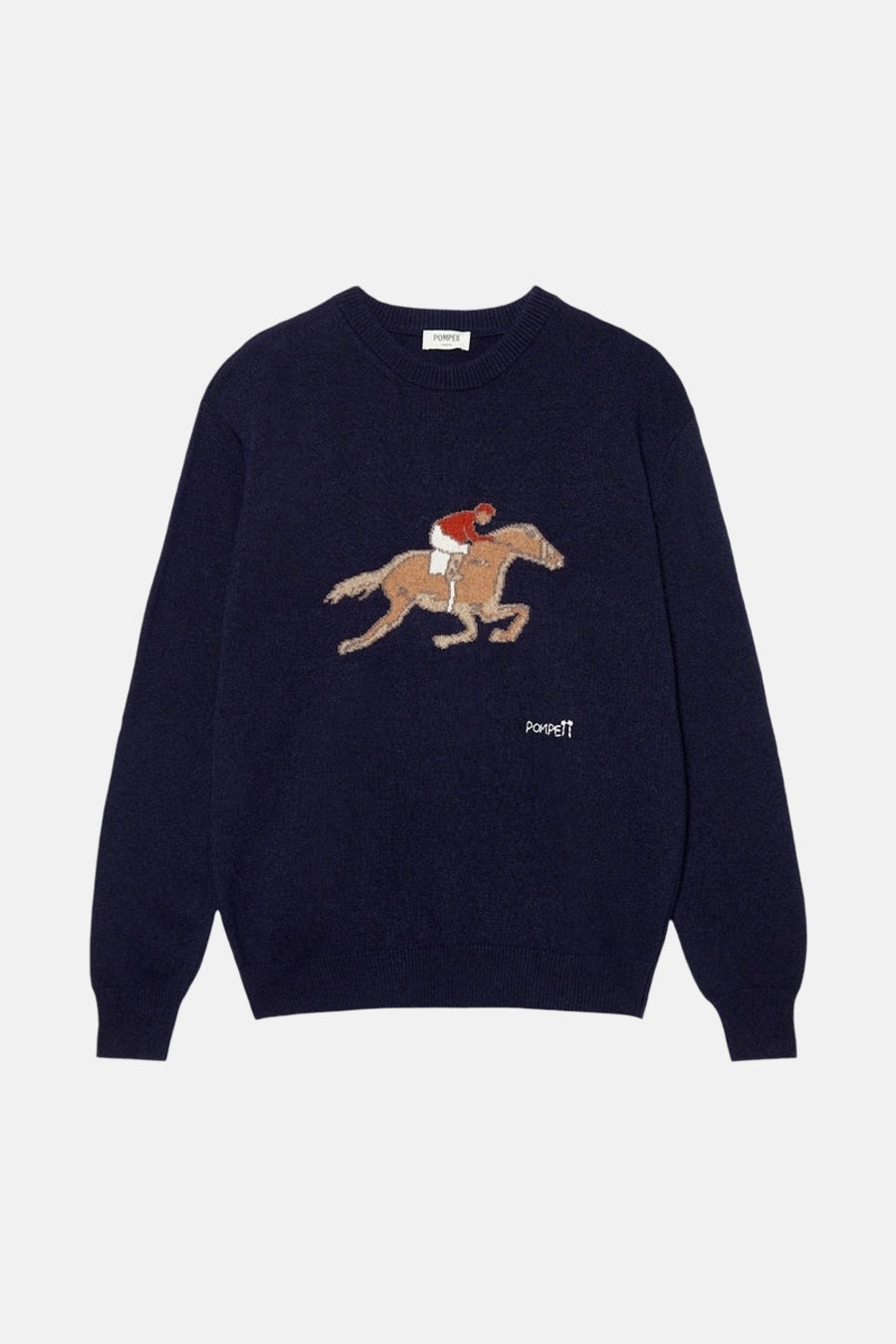 Pull met ronde hals - blauw - POMPEII - 3