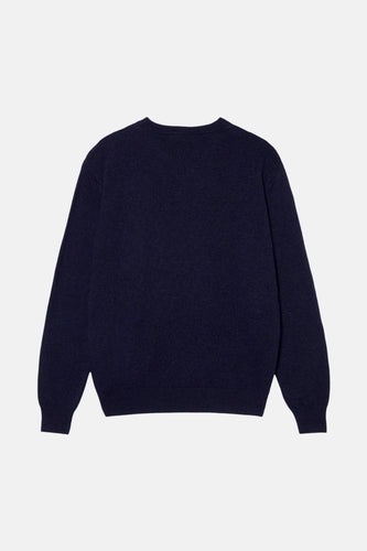 Pull met ronde hals - blauw - POMPEII - 4