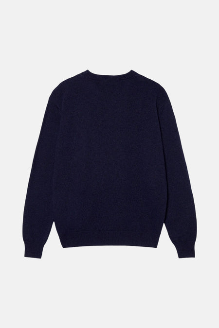 Pull met ronde hals - blauw