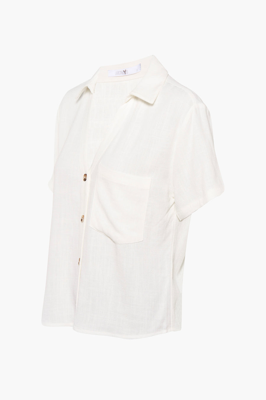 Hemd met korte mouwen - beige