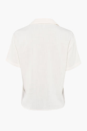 Hemd met korte mouwen - beige
