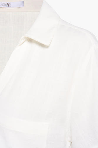 Hemd met korte mouwen - beige