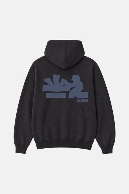 Sweat à capuche noir - BASELAB