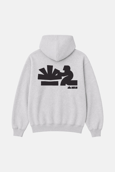 Sweat à capuche gris - BASELAB
