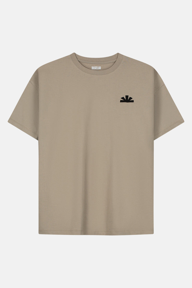 T-shirt (korte mouwen) Beige - BASELAB