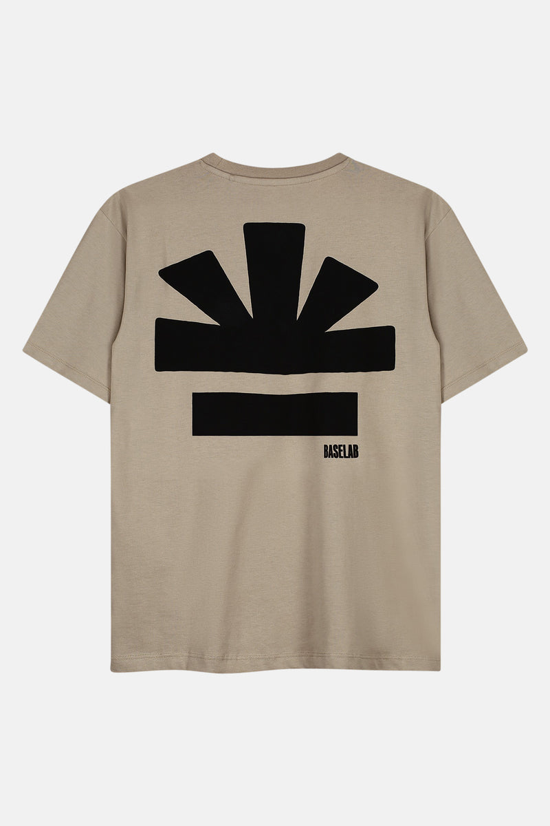 T-shirt (korte mouwen) Beige - BASELAB