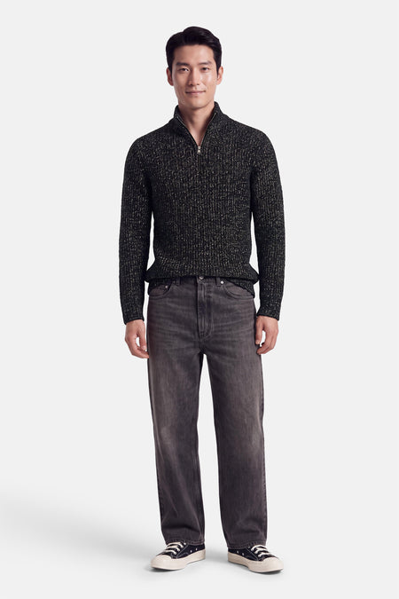 Pull col O - bleu
