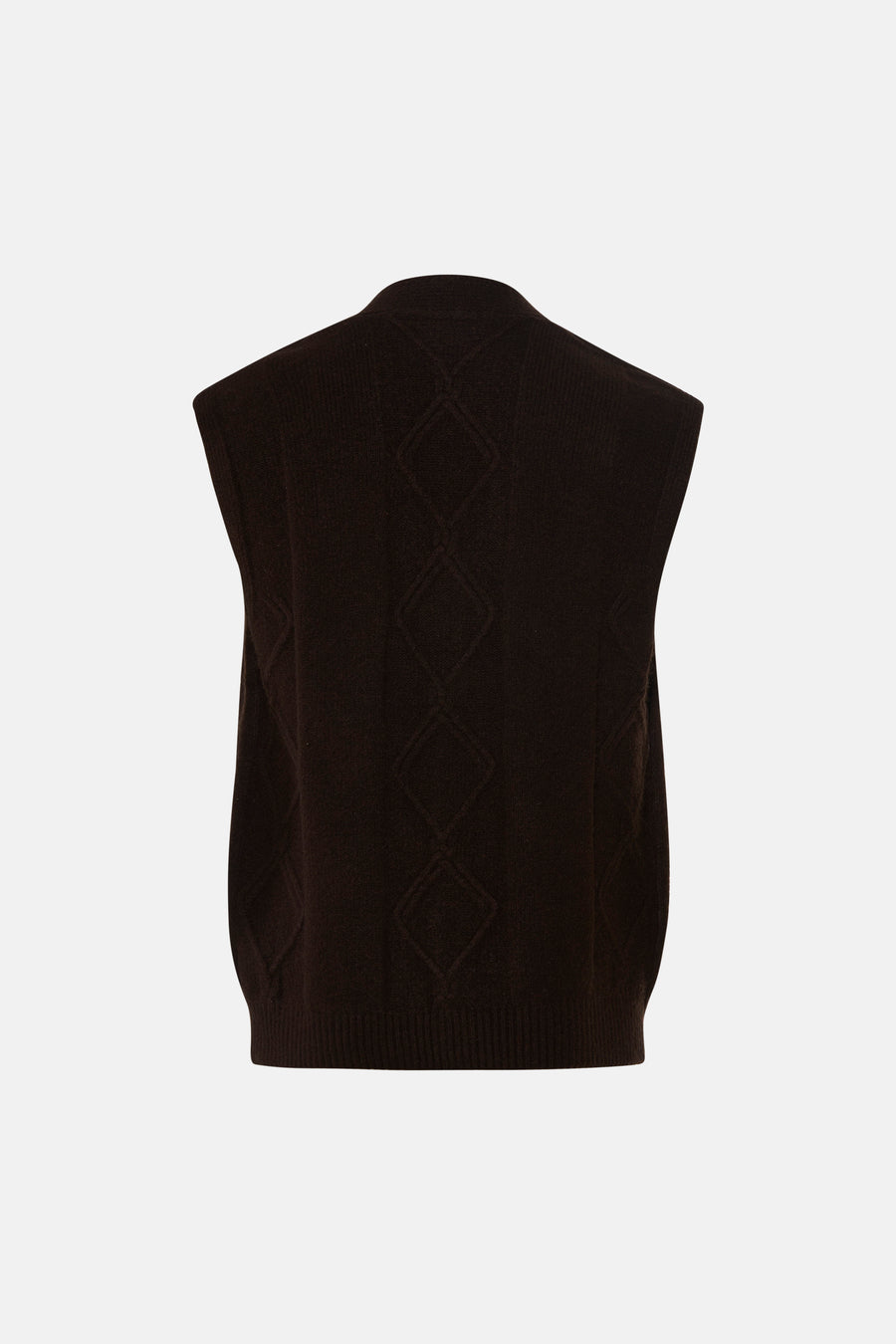 Pull sans manches - brun