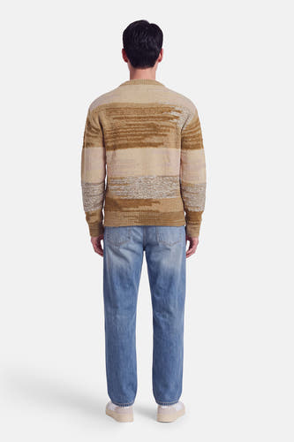 Pull O-hals - beige