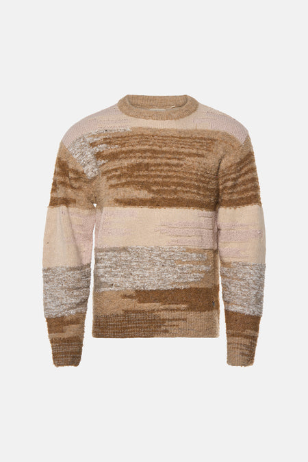 Trui met ronde hals beige - INDIGOLD