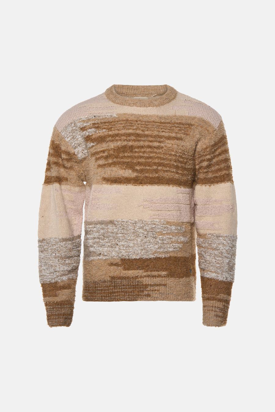 Pull O-hals - beige
