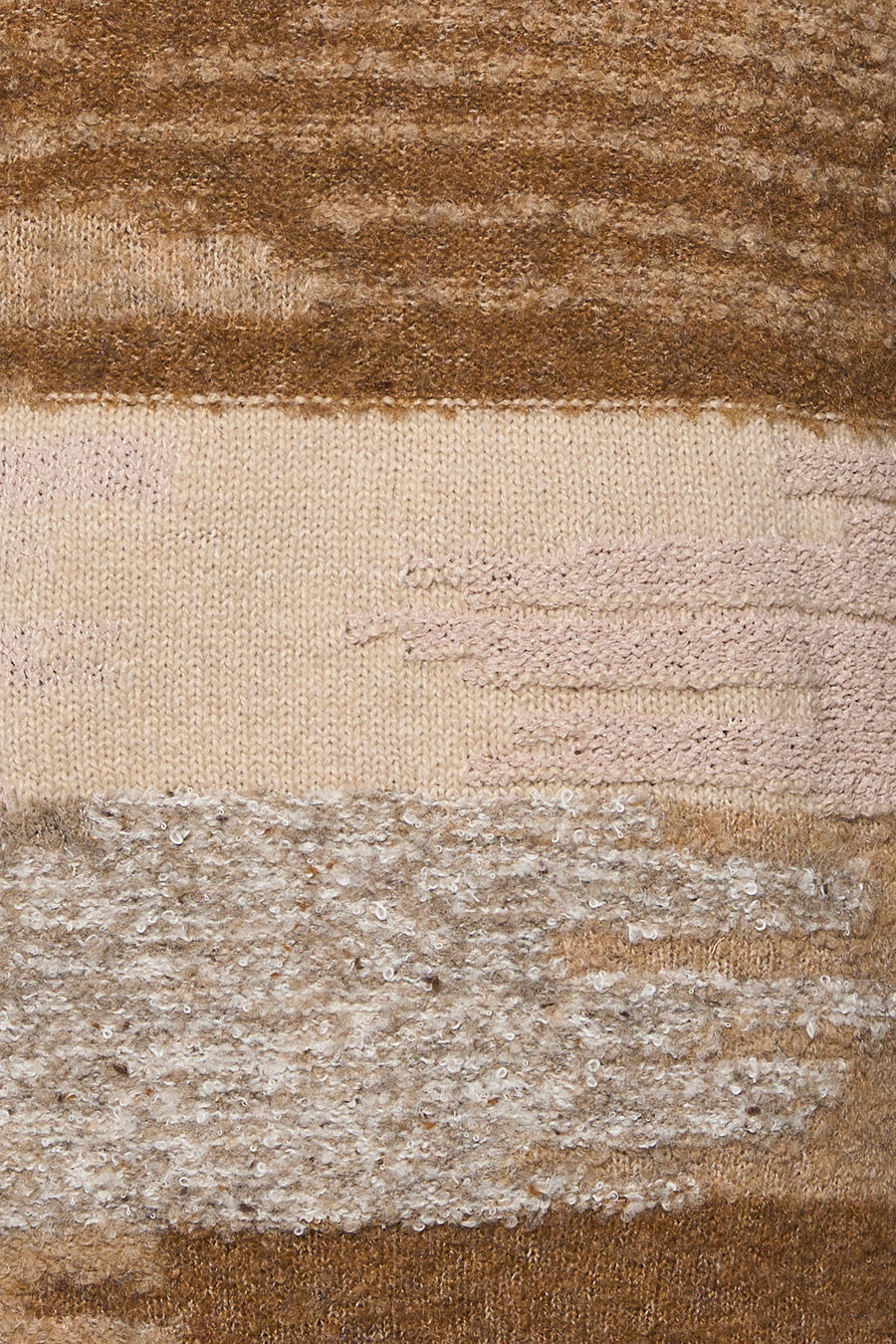 Pull O-hals - beige