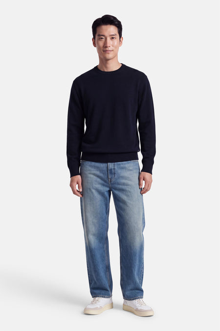 Pull O-hals - blauw