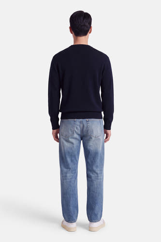 Pull col O - bleu